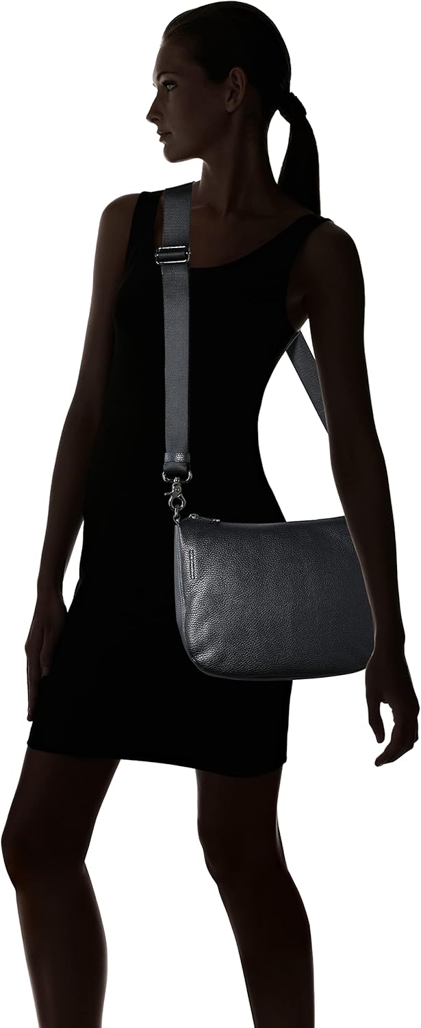 Mandarina Duck Damen Mellow Leather HOBO Schwarz, Schwarz
