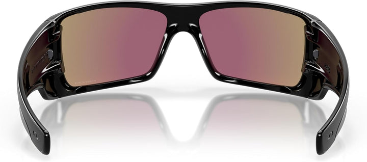Oakley Herren Batwolf Wrap Sonnenbrille 127 Mehrfarbig (Polished Black), 127 Mehrfarbig (Polished Bl