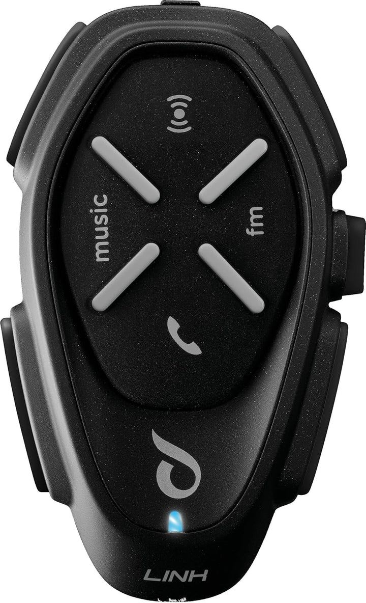 Interphone LINK | 2 Stück | Bluetooth-Kommunikationssystem für Motorräder - Bis zu 2 Reiters, 300Mt