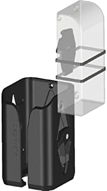 egmatec E-Bike Wandhalterung für Bosch PowerPack mit Ladegerät Montage, schwarz kompatibel mit Akkus