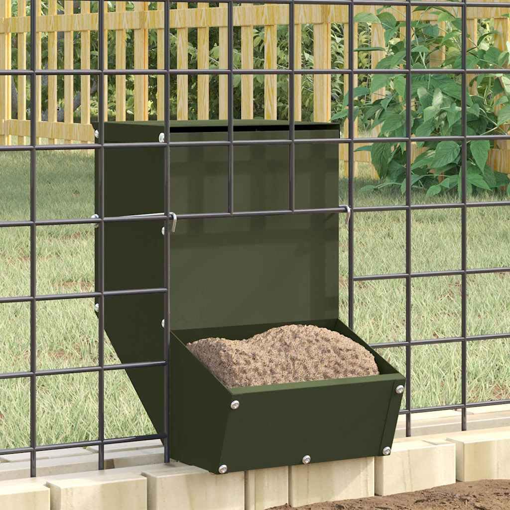 Kaninchenfütterer Olive Grün 17,5 x 26 x 28,5 cm Olivgrün 17,5 x 26 x 28,5 cm, Olivgrün 17,5 x 26 x