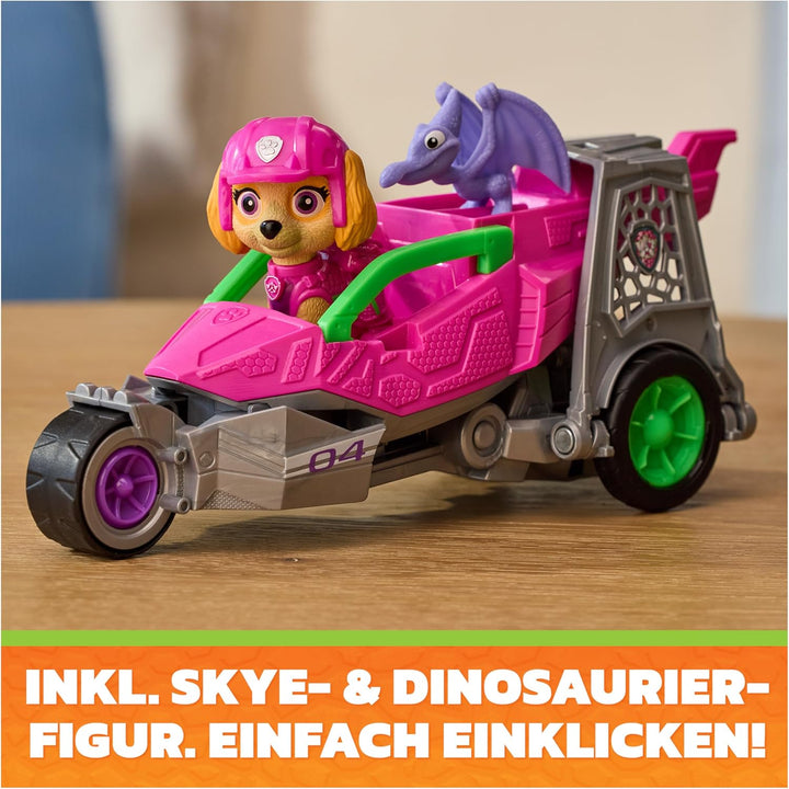 PAW PATROL: Der Dino Film, Skyes Dino-Rettungsjet, Fahrzeug im Kinofilm-Look inkl. Skye-Figur, Spiel
