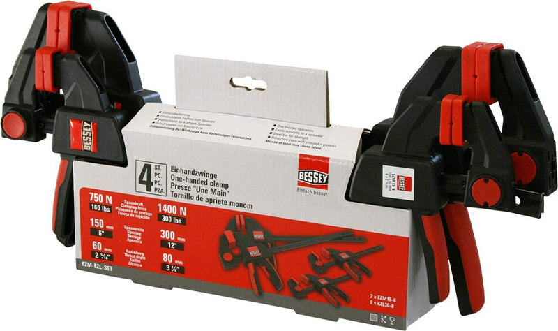 Bessey Einhandzwingen-Set EZM 4-teilig Single, Single