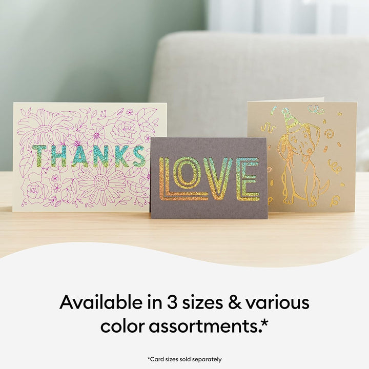 Cricut Cutaway -Karten | Pastell | 12,1 cm x 12,1 cm (Cricut -Grösse S40) | 14-Pack | Zur Verwendung