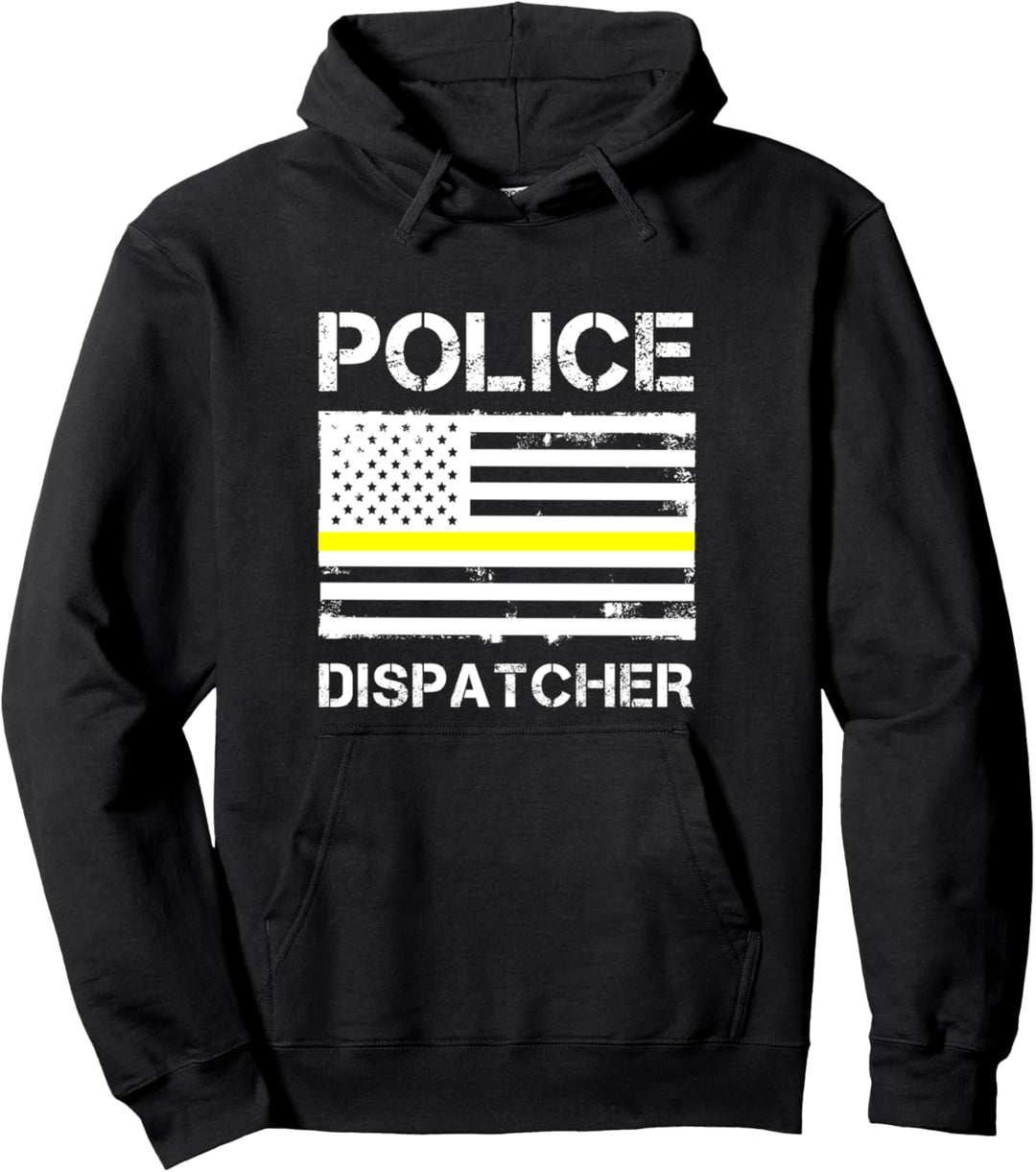 Polizei Dispatcher First Responder Thin Yellow Line US Pullover Hoodie