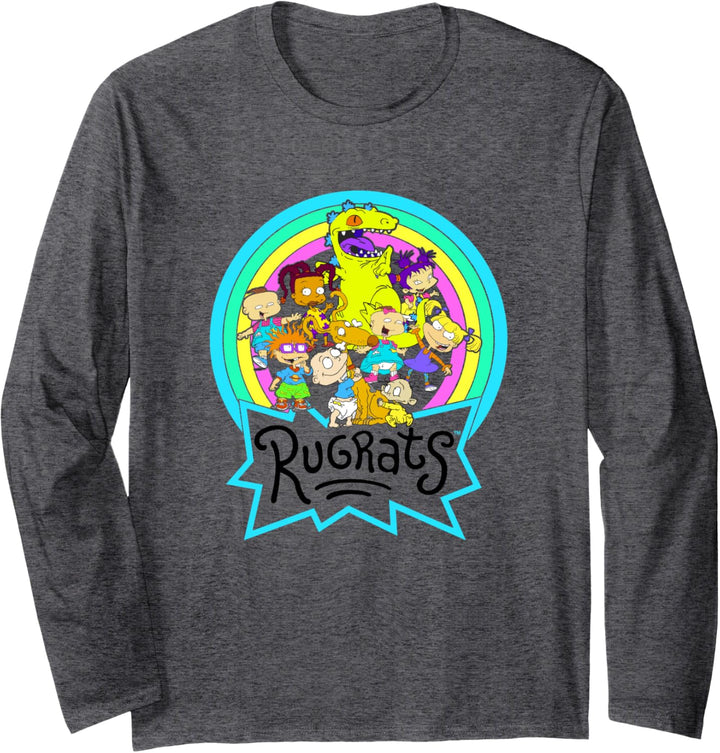 Rugrats Rainbow Circle Reptar And Friends Langarmshirt