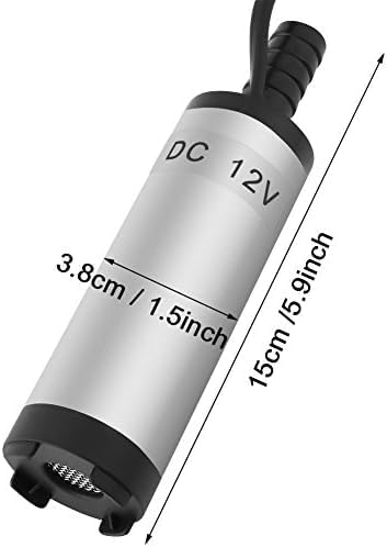 12V 3,8cm Edelstahl Tauchpumpe Wasserpumpe Elektrische Dieselölpumpe 8500r / m 12V DC Pumpe für Dies