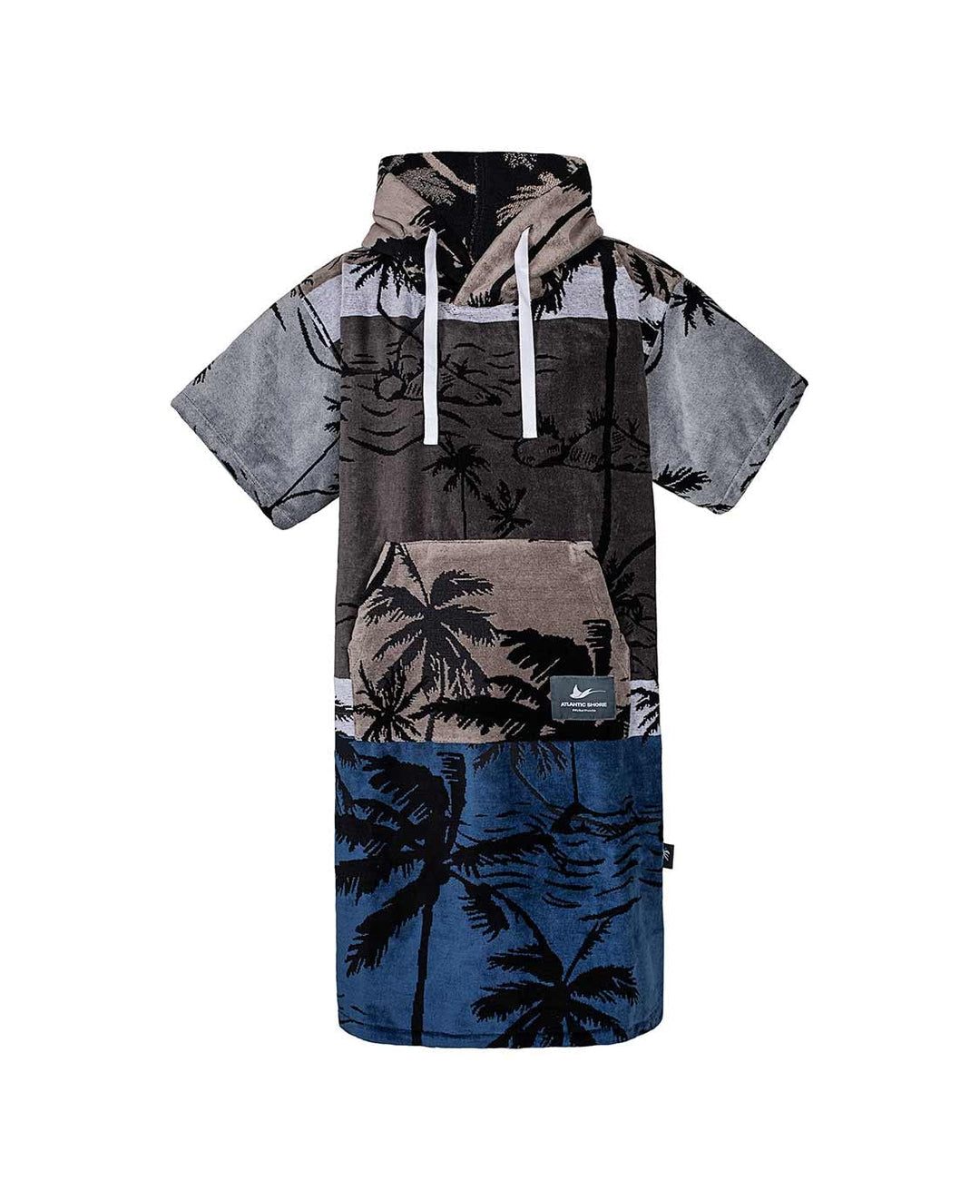 ATLANTIC SHORE | Surf Poncho | Badeponcho mit Kapuze aus 100% Baumwolle | Unisex | Special Editions