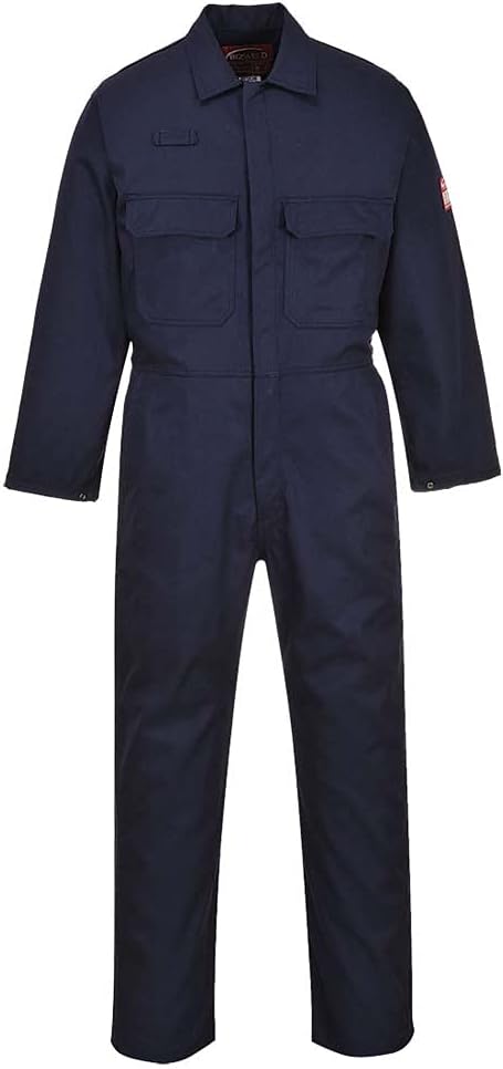 Portwest Bizweld Flammenhemmender Overall, Navy, Large Reg Leg, Large Reg Leg