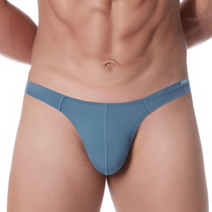 ZAIGELUO Herren String Bambus Tanga Unterwäsche Bulge Pouch Sexy Niedrige Taille T-Back Komfortabel