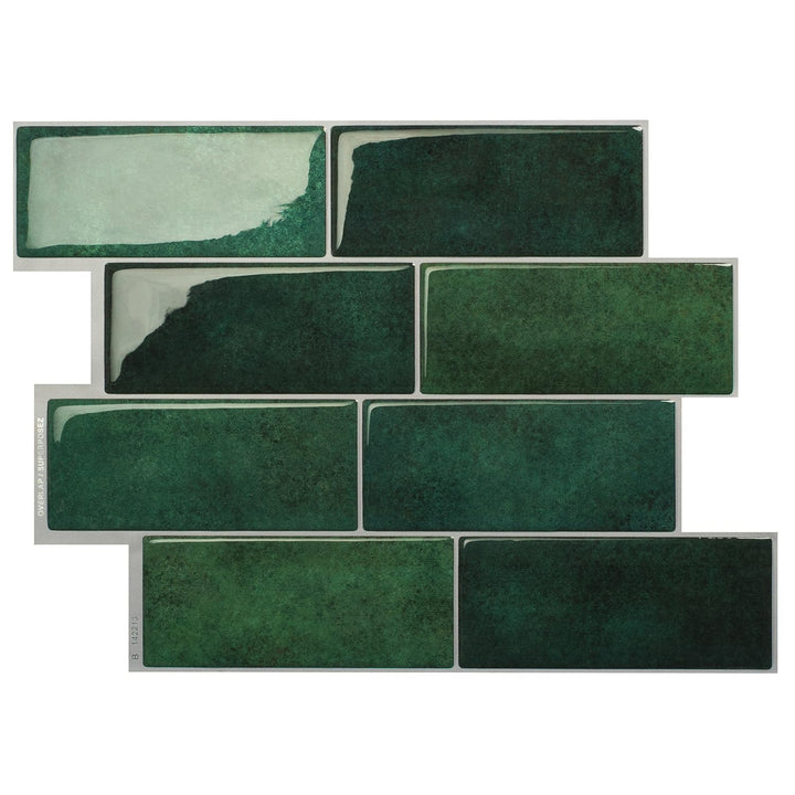 SMART TILES Fliesenspiegel zum Abziehen und Aufkleben – 5 Blatt à 29,4 x 21,3 cm – 3D-Klebefolie zum