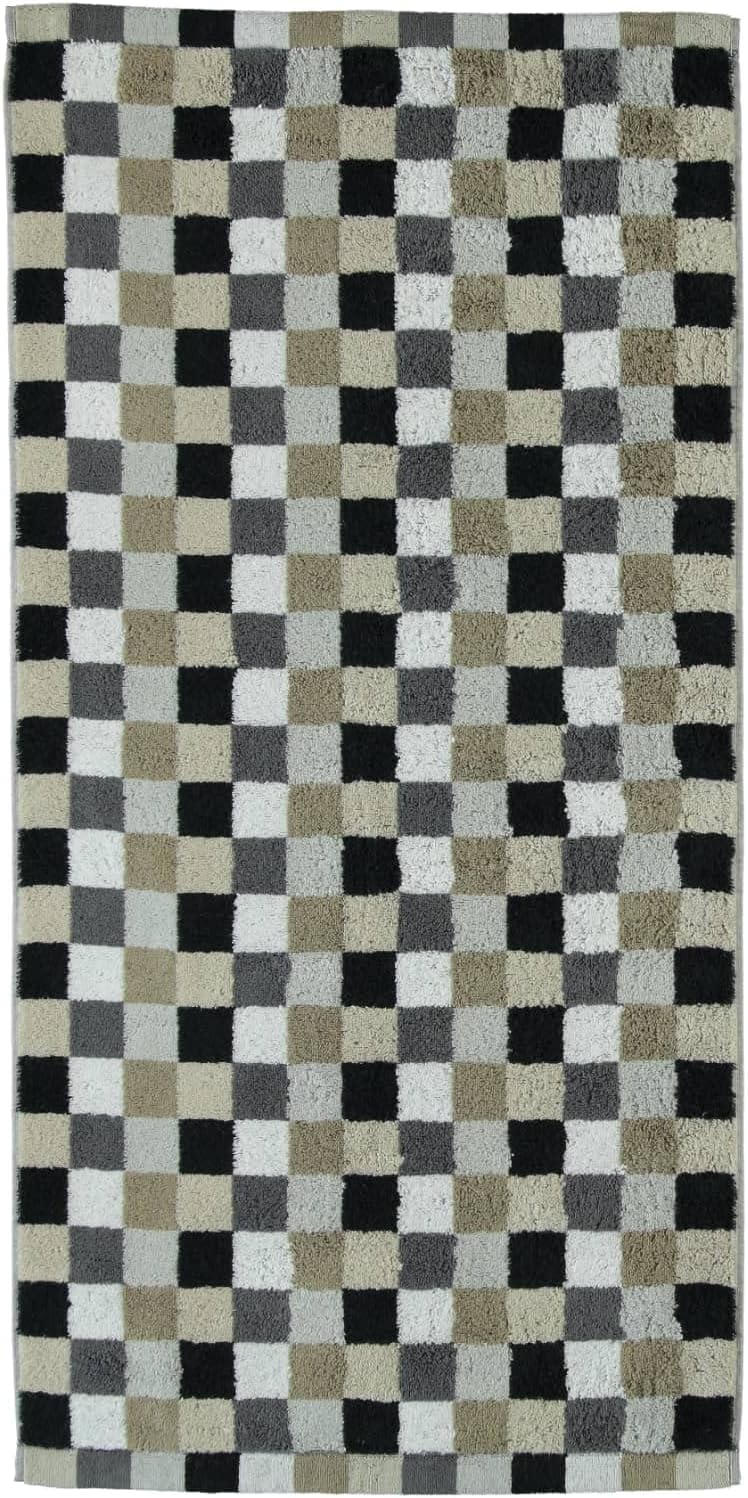 Cawö Duschtuch Lifestyle Karo 7047 kiesel - 37 Grösse 70 x 140 Duschtuch 70 x 140 cm, Duschtuch 70 x