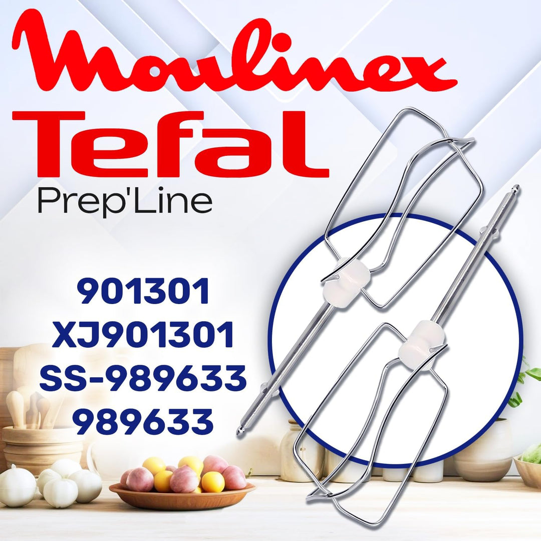 MONTERAL Rührbesen für Handmixer mit dem Originalcode XJ901301 SS-989633 für Tefal Prep’Line für Mou
