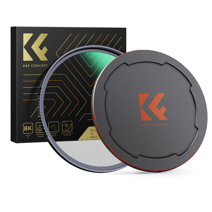 K&F Concept Nano-X Black-Mist 1/4 Filter 55mm Black Promist 1/4 Filter aus Optisches Glas mit 28-fac