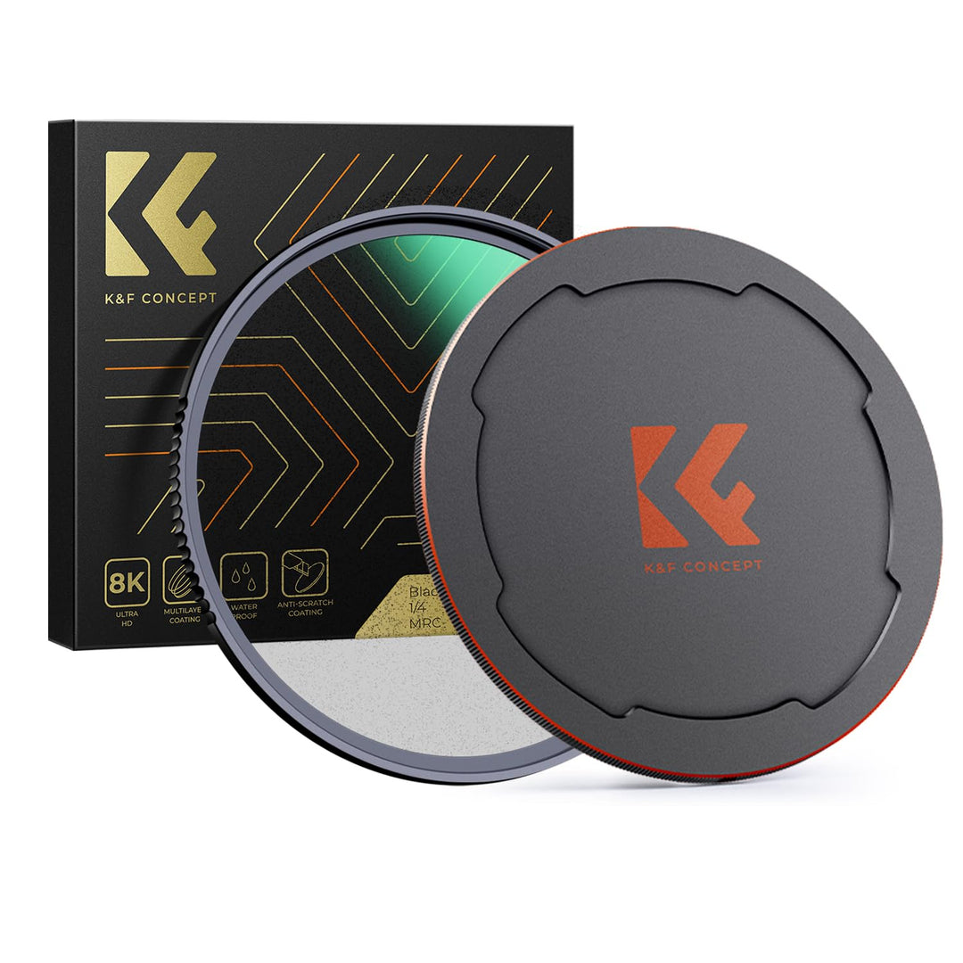 K&F Concept Nano-X Black-Mist 1/4 Filter 62mm Black Promist 1/4 Filter aus Optisches Glas mit 28-fac