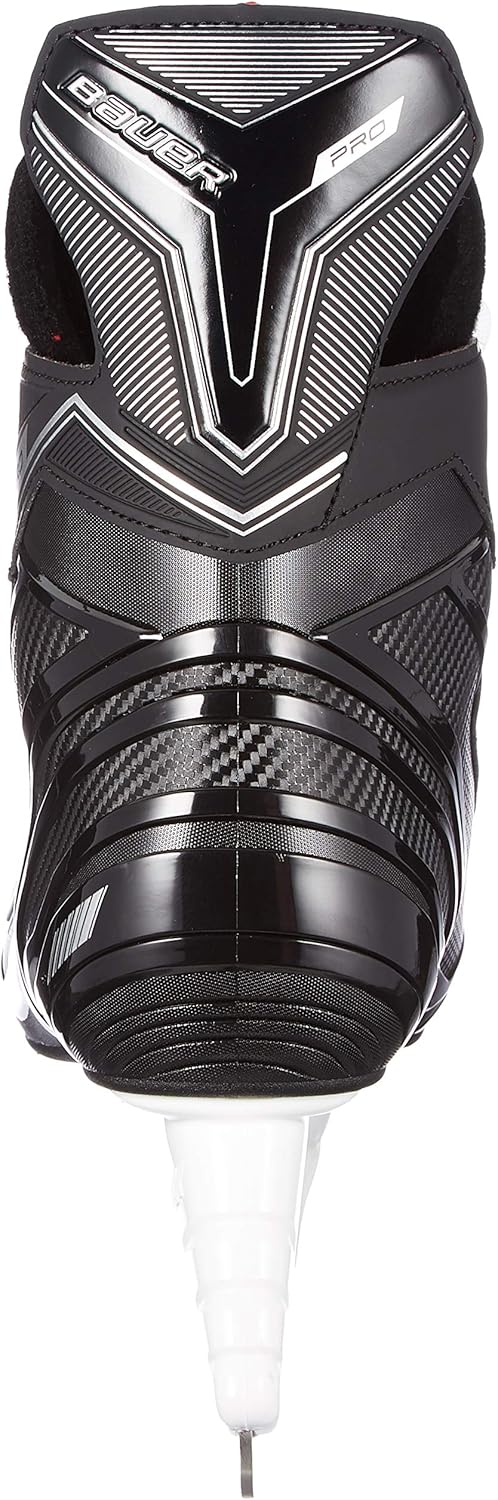 Bauer Unisex-Kinder Pro Skate Feldhockeyschuhe 38.5 EU Schwarz Schwarz Weiss Rot Si 900, 38.5 EU Sch