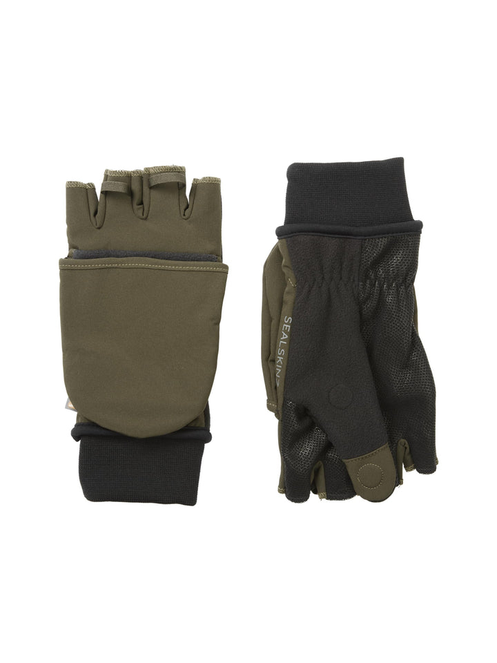 SealSkinz Unisex Waschhandschuh Walpole Handschuh, Winddicht, für kaltes Wetter Grösse M Olivgrün-sc