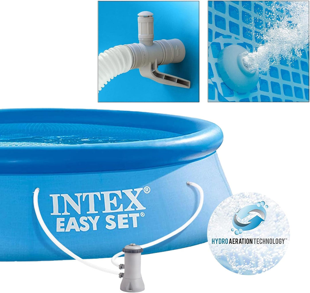 INTEX Swimming Pool Easy Set 28132GN - Pool, Filterpumpe und Filtereinsatz 366x76cm Single, Single