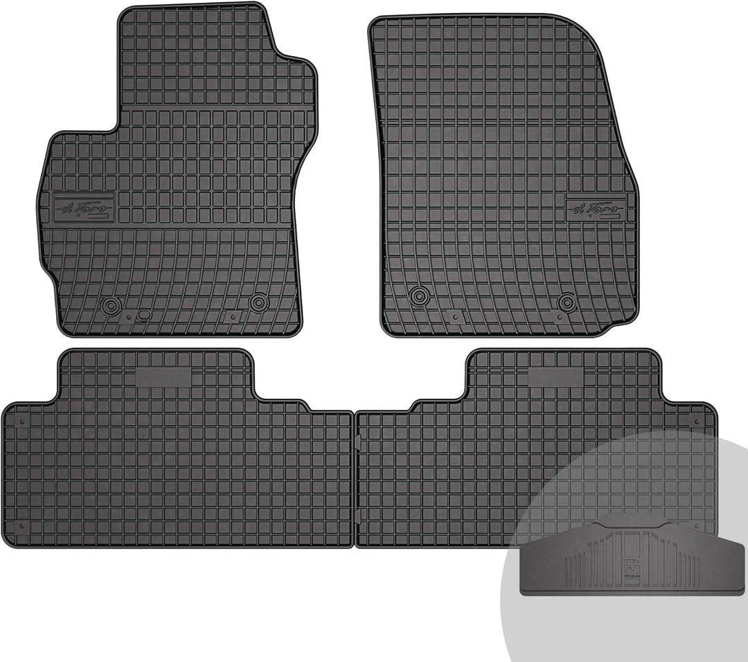 FROGUM EL Toro Gummimatten Ganzjähriges-Set von Autofussmatte Auto Fussmatten für Mazda 5 I 2005-201
