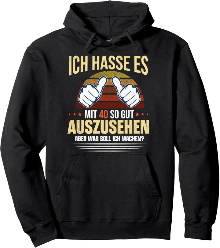 1981 Geburtstag Männer 40 Jahre Lustig 40er Geburtstag Pullover Hoodie