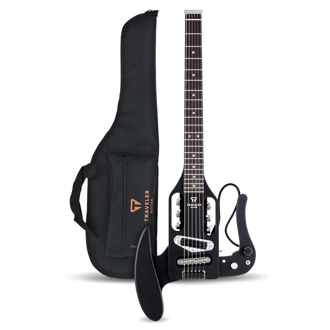 Traveler Guitar Pro-Series Mod-X E-Gitarre, Schwarz matt (PSM BKM) Schwarz matt Griffbrett aus schwa