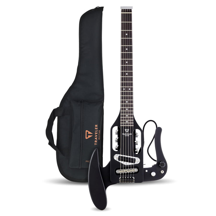 Traveler Guitar Pro-Series Mod-X E-Gitarre, Schwarz matt (PSM BKM) Schwarz matt Griffbrett aus schwa