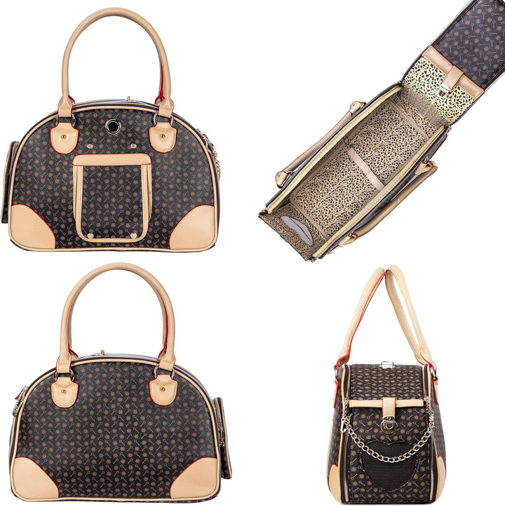 Adriene's Choice Luxuriöse Tragetasche für Haustiere, Welpen, kleine Hunde, Katzentragetasche, wasse