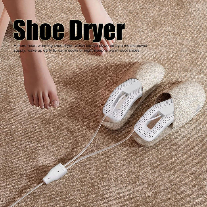Yuecoom Schuhtrockner, weisses PC-Material, Schuh-Desodorierungstrockner, tragbarer elektrischer USB