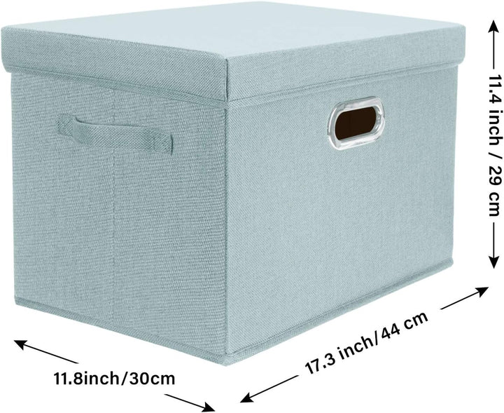TYEERS Aufbewahrungsbox mit Deckel Gross, Stoff, Faltbare, Waschbare, Kisten Aufbewahrung mit Deckel