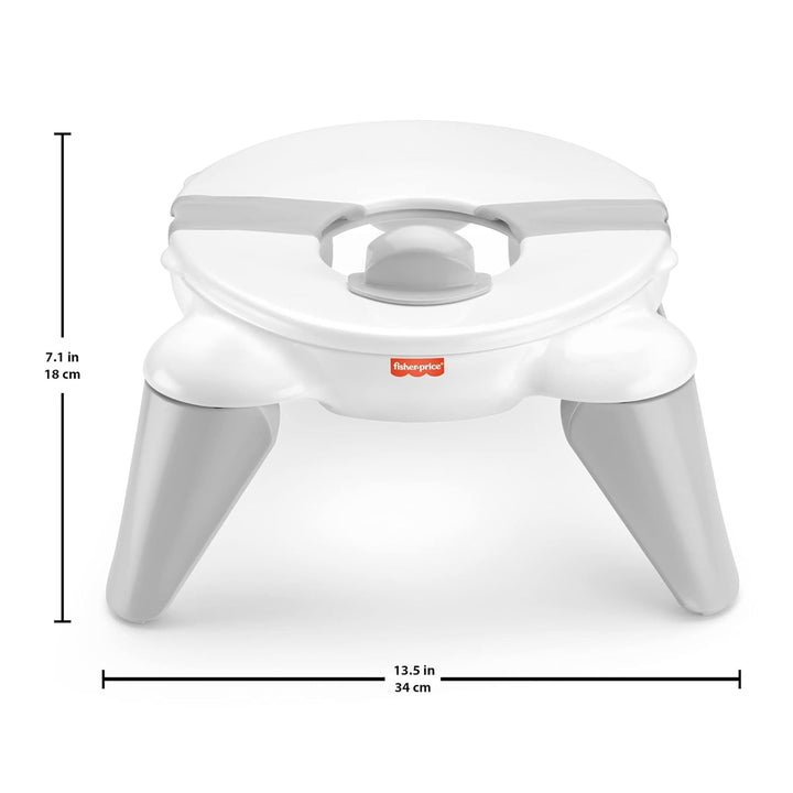 Fisher-Price HBM74 - 2-in-1 Reisetöpfchen und Toilettensitz  – tragbares Trainingstöpfchen mit abneh