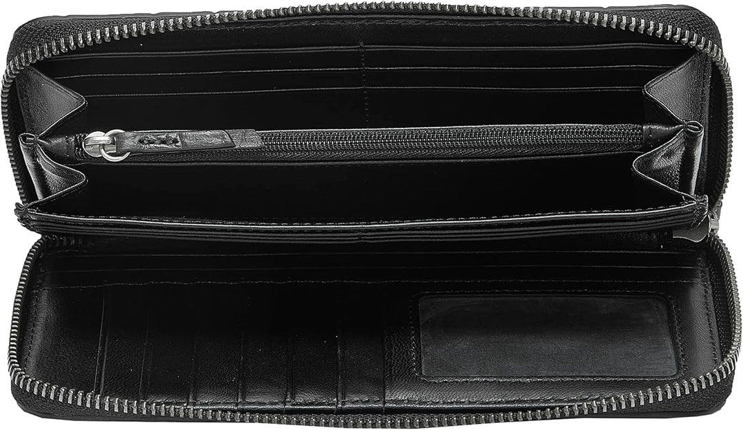 Liebeskind Berlin Damen 899-Gigi20-Croco-Black Travel Accessory Wallet Large (HxBxT 10cm x 19cm x 2c