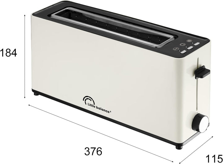 LITTLE BALANCE 8829 Happy Toast, Toaster, 1 langer Schlitz, 1 Baguettescheibe, Thermostat mit 7 Posi
