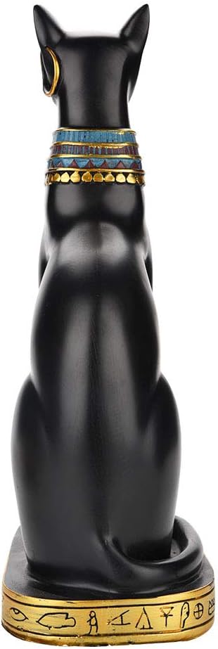 Mumusuki Ägyptische Katzen-Statue, Kunstharz-Sammelfigur, ägyptische Göttin, Katze, Dekorative Statu