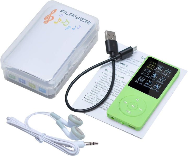 COVVY 8GB Tragbare MP3 Musik Player, Support bis zu 64GB SD Speicherkarte, Lossless Sound HiFi MP3 P