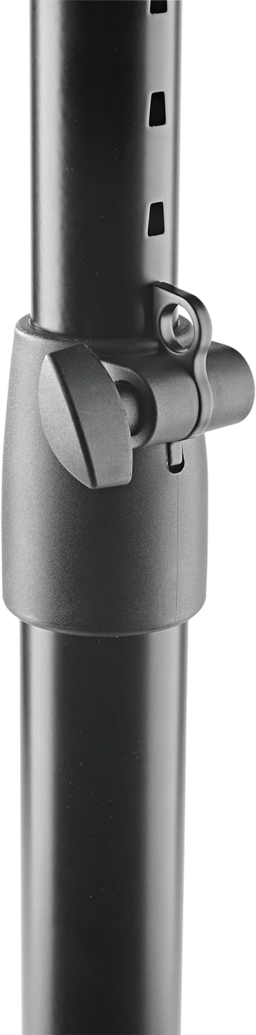 K&M 26776 Neigbares Monitor Tischstativ Schwarz, Stahl - höhenverstellbare Ablage für Nahfeldmonitor