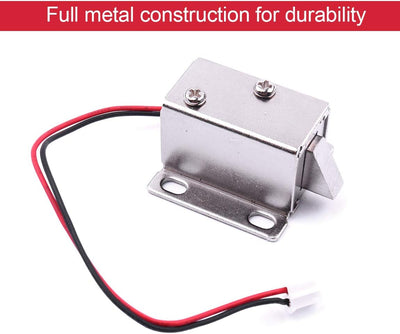 ATOPLEE 4 Stück DC 12V Mini Elektromagnetische Magnetschlösser für Schublade Schrank 27x29x18mm