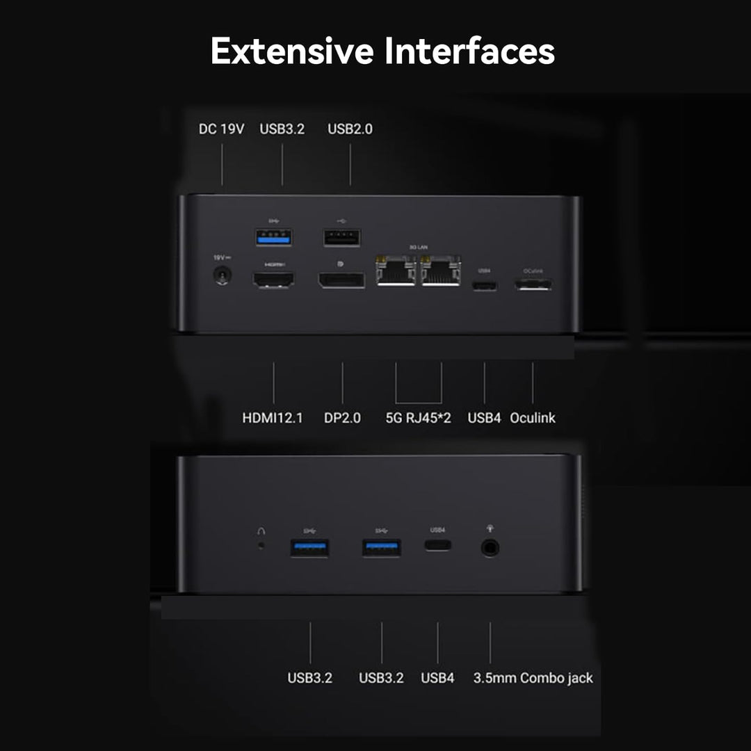 AtomMan X7 Ti Mini-PC Intel Core Ultra 9 185H Prozessor, 32 GB DDR5 1 TB SSD, 1080P Kamera/RJ45 5 Gb