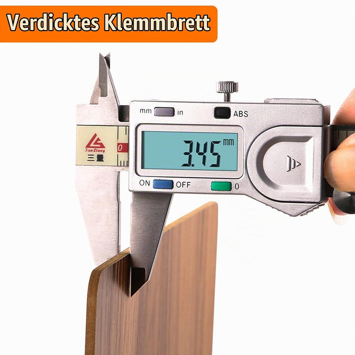 A5 Klemmbrett Holz,6 Stück Klemmbrett Schreibbrett mit Metalklemme,A5 Schreibplatte Klemmbretter Zwi