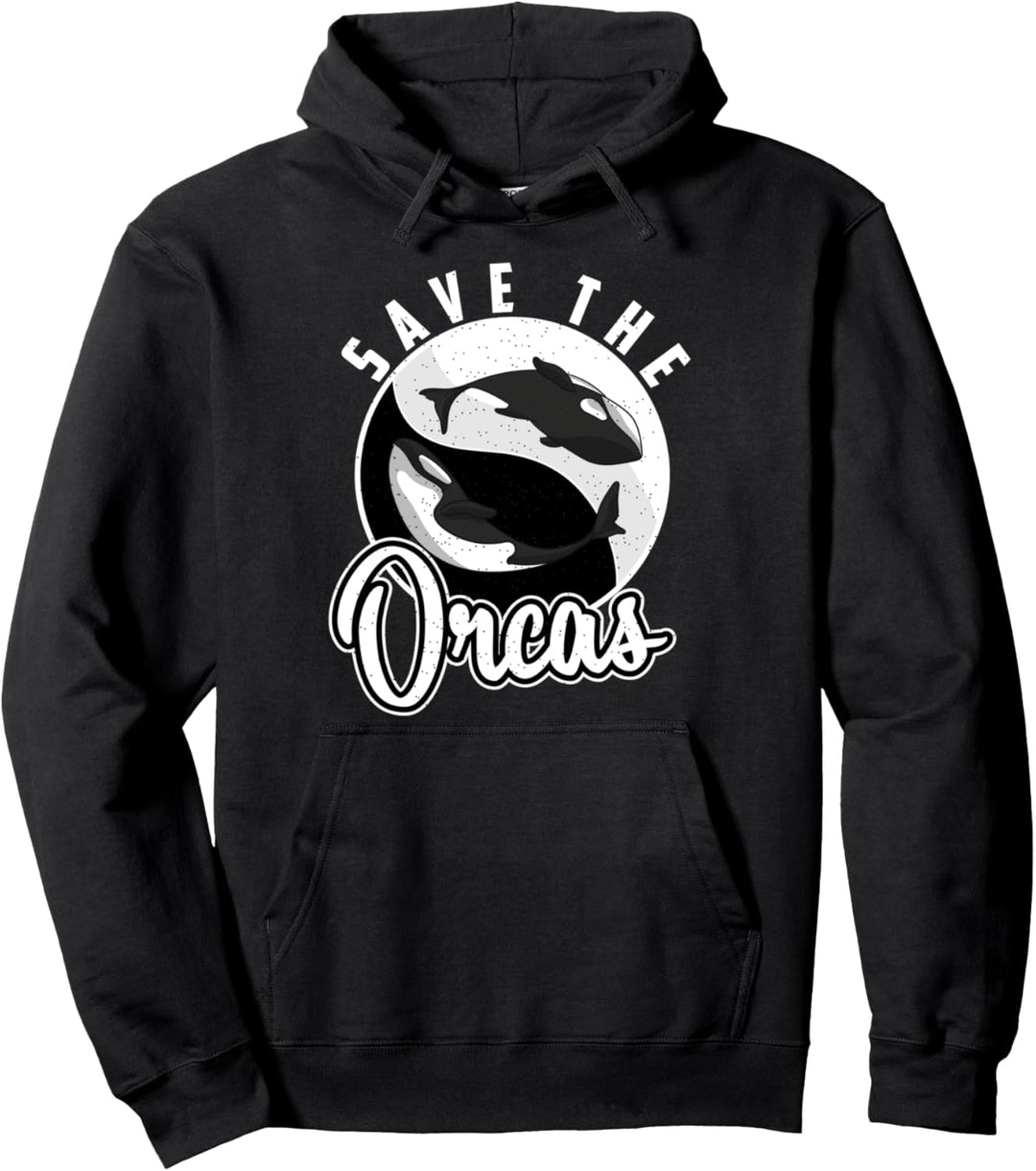 Wal Wale Säugetiere Meer Ozean Meerestier Rettet die Orcas Pullover Hoodie