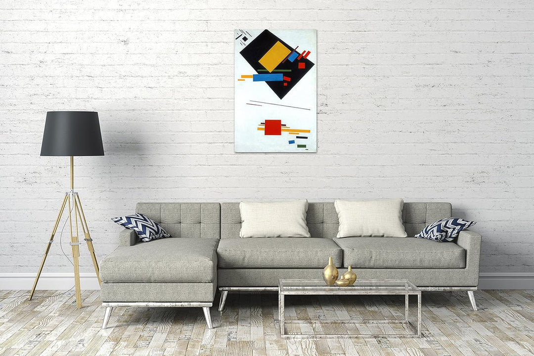 Printed Paintings Leinwand (80x120cm): Kasimir Malewitsch - Suprematismus 80x120 cm, 80x120 cm
