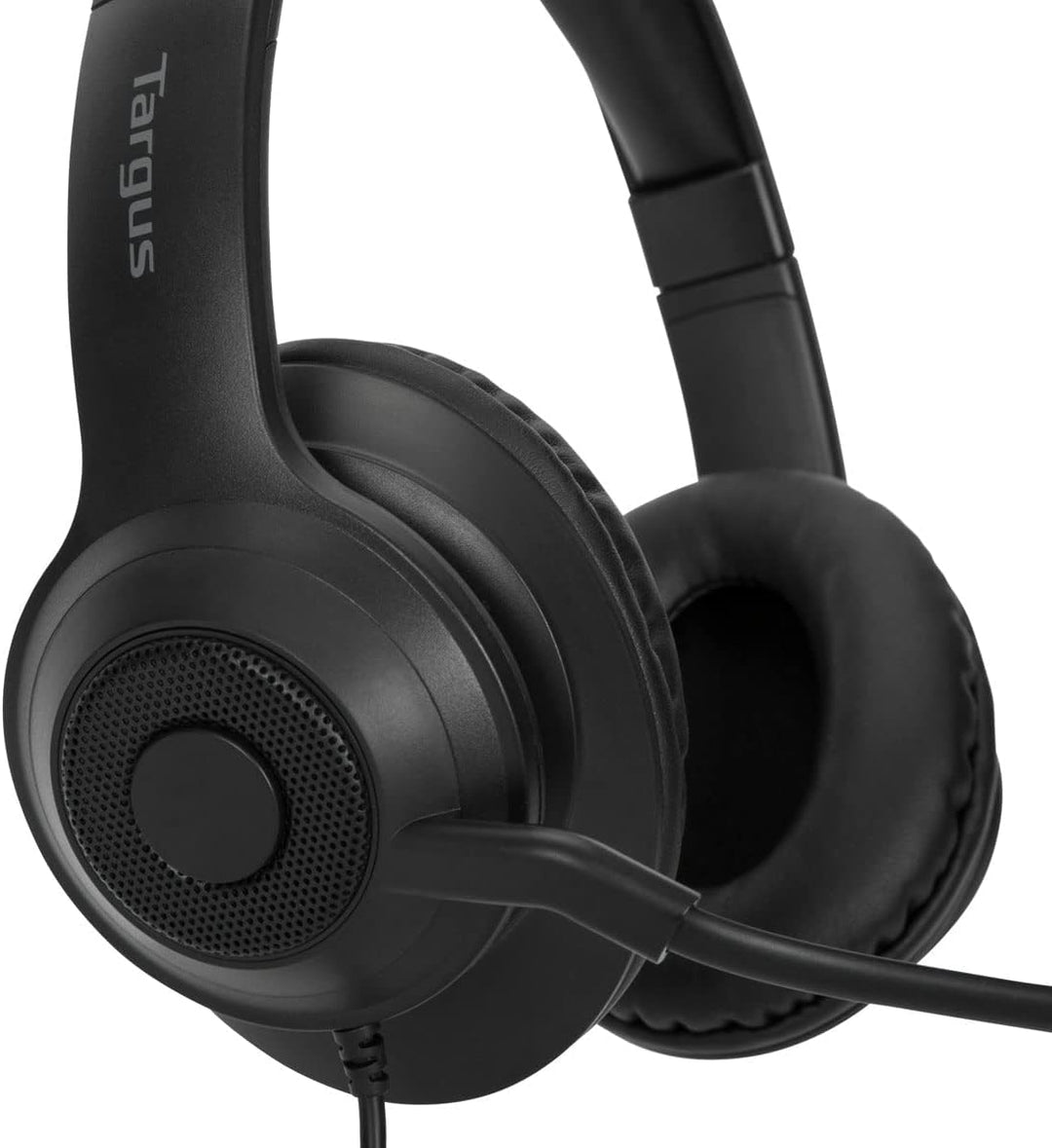 Targus Stereo-Headset, kabelgebunden, USB-Anschluss, 1,8 m Kabel, mit omnidirektionalem Bügelmikrofo