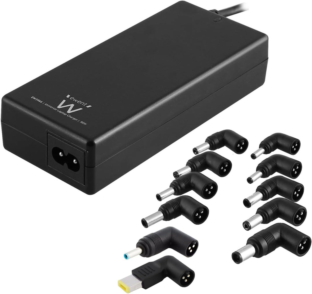 EWENT EW3966 Notebook charger Home 90W Multifunktionelles Ladegeraet mit automatischer Spannungsausw
