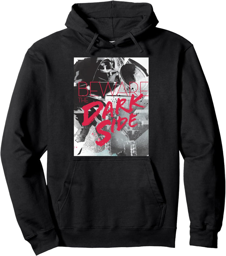 Star Wars Darth Vader Beware The Dark Side Text Poster Pullover Hoodie
