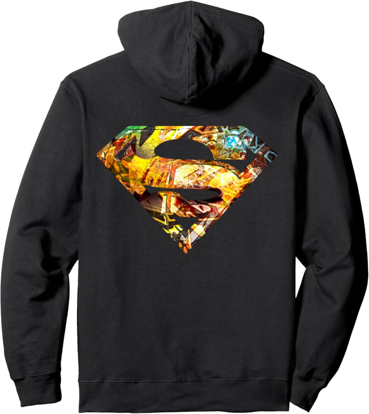DC Superman Logo Wandbild Pullover Hoodie