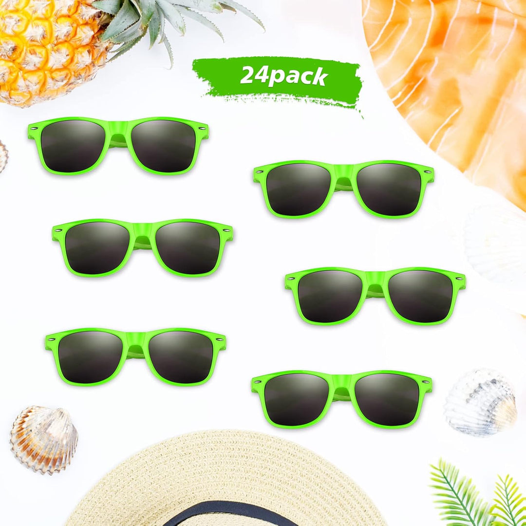 FEPITO 24er Pack Party Sonnenbrillen, Bulk für Kindergeburtstags Gastgeschenke, Tütenfüller für Stra