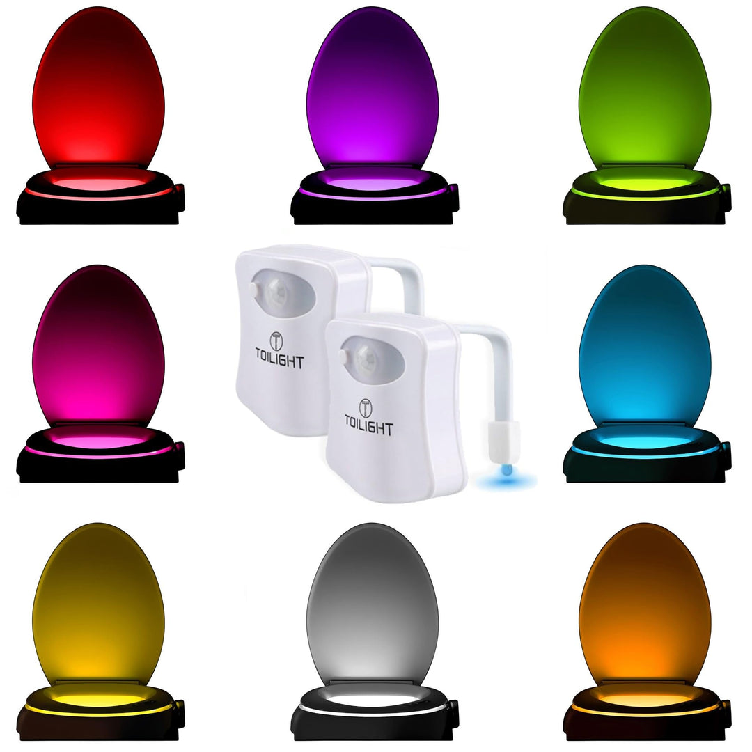 2 Stück Das Original WC Licht. LED Coole Gadgets für Männer Geschenke für Mama Papa Herren Lustige G