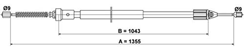 ATE 24.3727-1076.2 Seilzug, Feststellbremse
