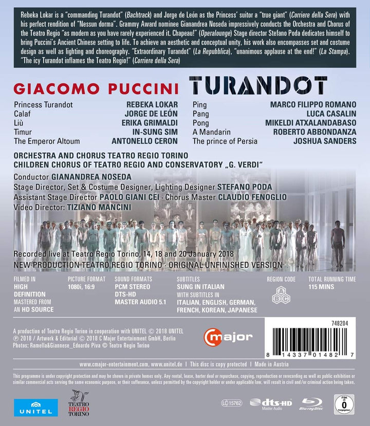 Puccini: Turandot [Rebeka Lokar; Jorge de León; Erika Grimaldi; In-Sung Sim; Orchestra and Chorus Te