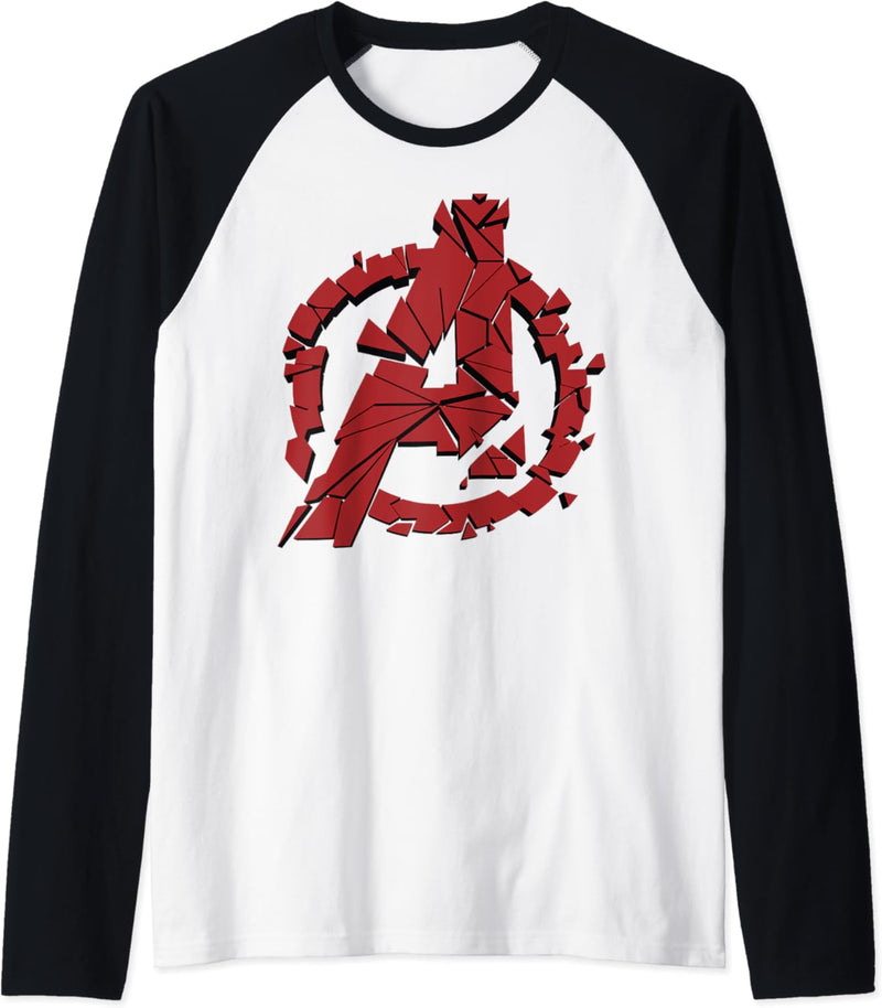 Marvel Avengers Shattered Logo Raglan