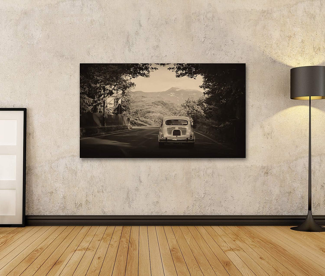 islandburner Bild auf Leinwand Old Fashioned Auto Retro Vintage Bilder Wandbilder Poster, Leinwand 8
